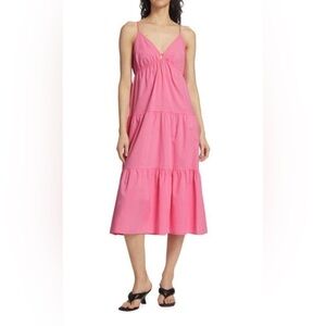 RAILS Avril Tiered A Line Midi Dress size medium